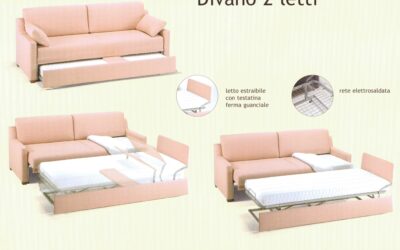 DIVANO con 2 letti